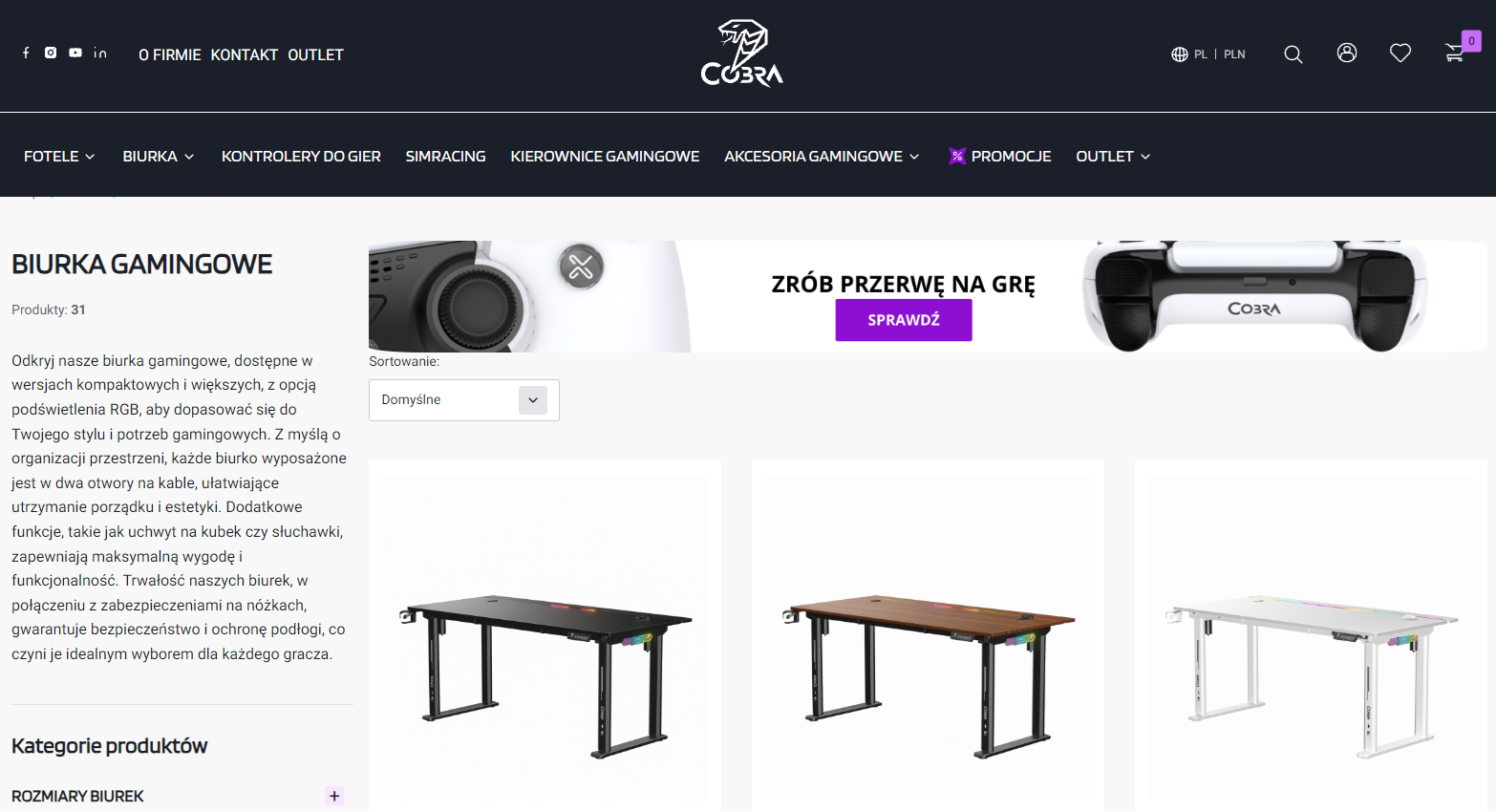 Biurka gamingowe z dużym blatem - kiedy warto postawić na więcej przestrzeni?