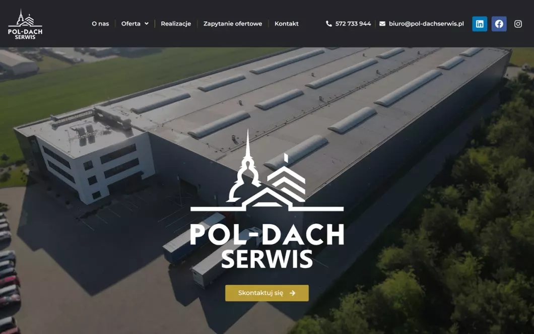 Pol-Dach Serwis S.C. - Usługi dekarskie - zrzut ekranu