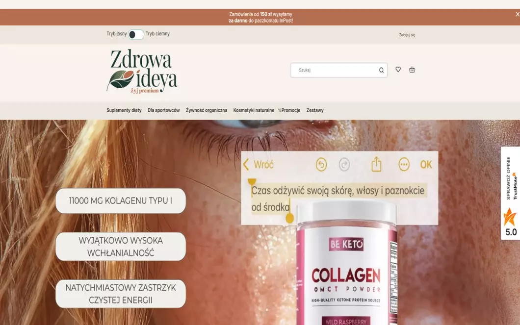 Zdrowa Ideya - zrzut ekranu