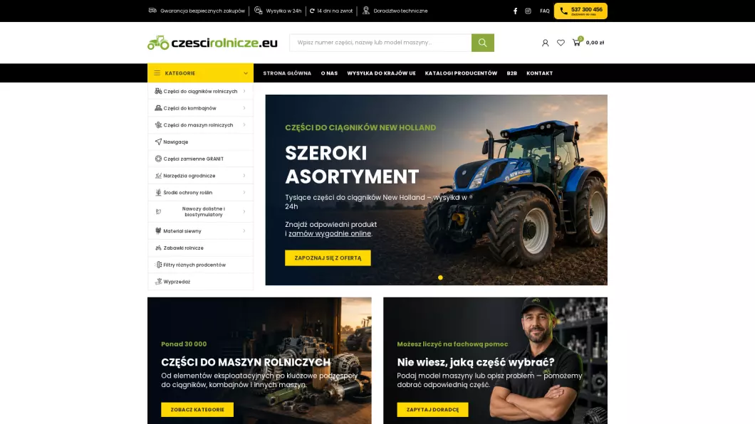 Części do maszyn rolniczych - czescirolnicze.eu - zrzut ekranu