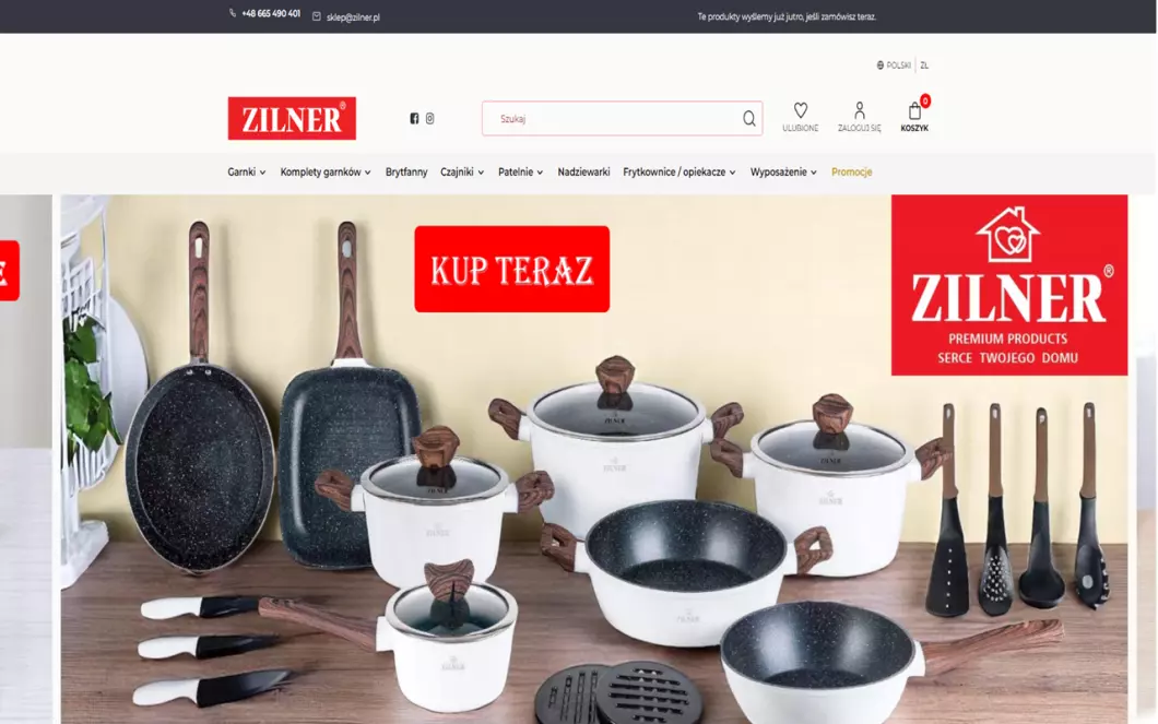 Artykuły gospodarstwa domowego ZILNER - zrzut ekranu