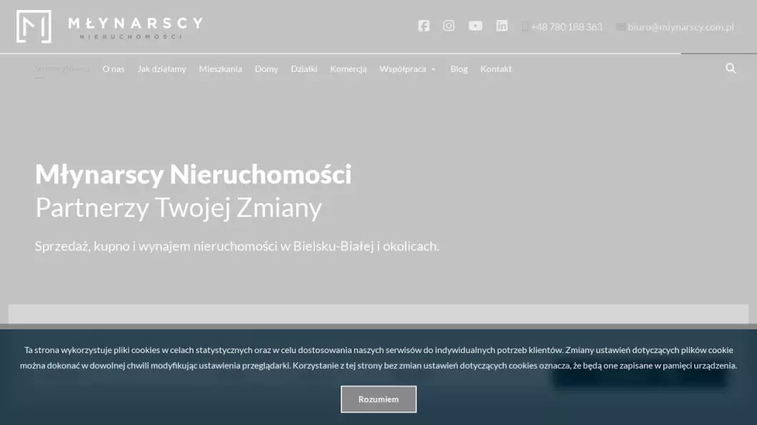 Biuro nieruchomości MŁYNARSCY - zrzut ekranu