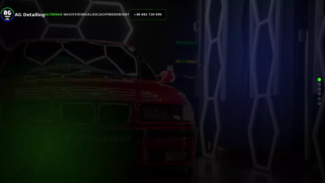 AG Detailing - zrzut ekranu