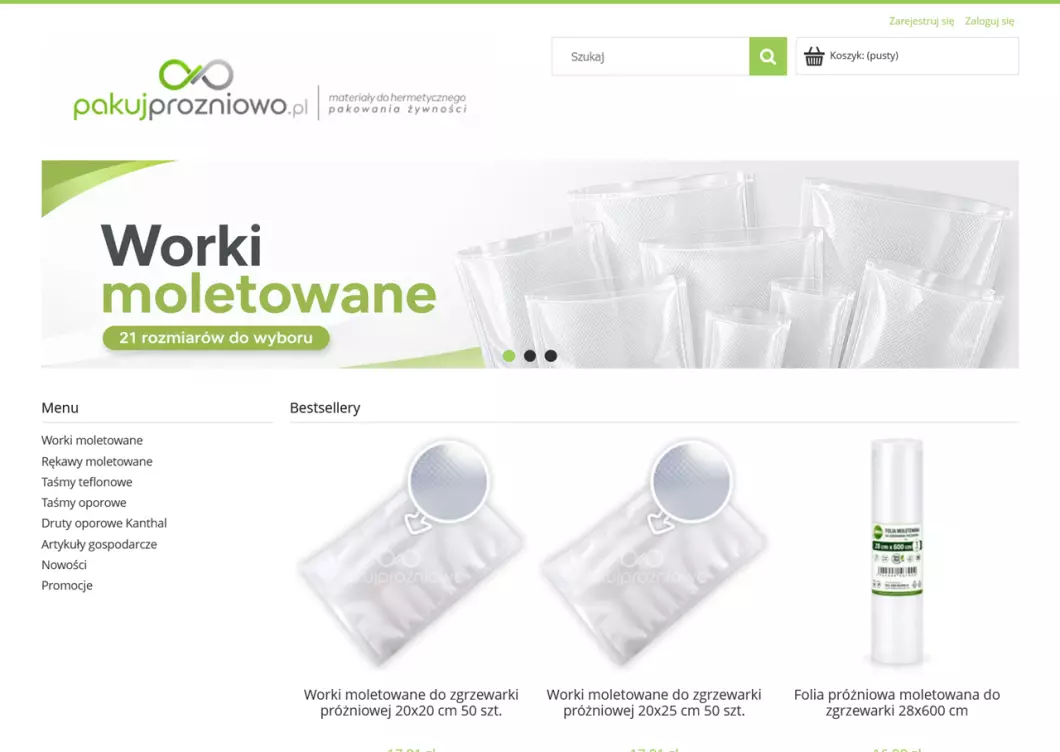 PakujProzniowo.pl - zrzut ekranu