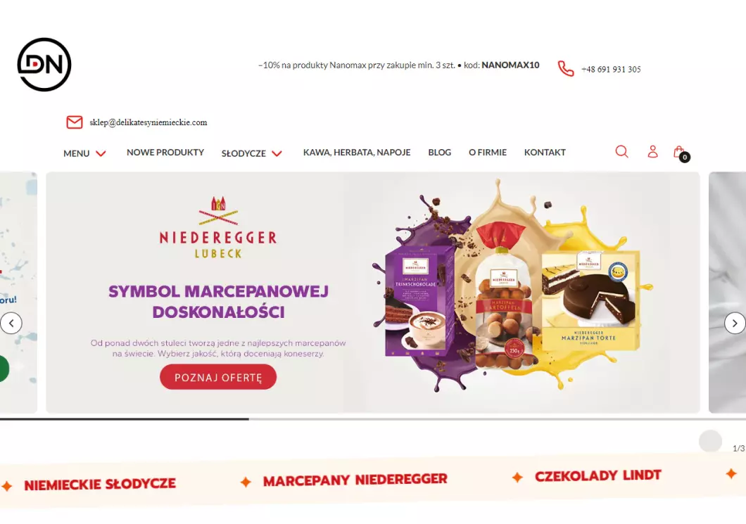 delikatesyniemieckie.pl - zrzut ekranu