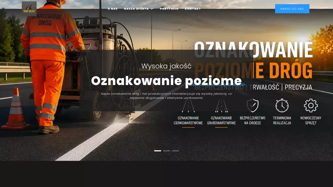 MB-BUD - Oznakowanie poziome - zrzut ekranu